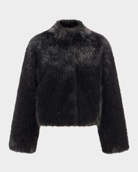 Fur-Free Short Faux Fox Coat