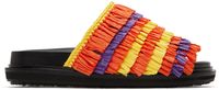 Marni Orange & Yellow Fussbett Sandals