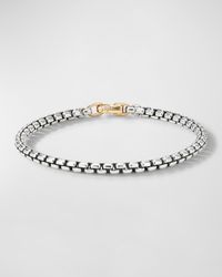 DY Bel Aire Bracelet in Silver and 14k Gold, 4mm