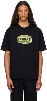 Carhartt Work In Progress Black Press Script T-Shirt