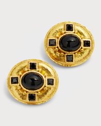 Horz Oval 10x8 Onyx Godron B