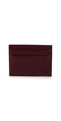 Shinola Vachetta Leather Card Case Merlot One Size