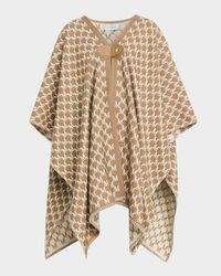 Editti Logo Monogram Wool Cape