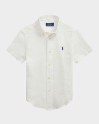 Boy's Linen Sport Shirt, Size 2-7