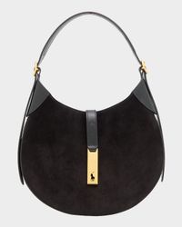 Polo ID Suede Small Shoulder Bag