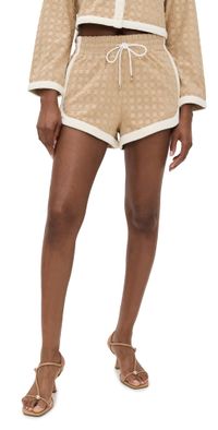 Veronica Beard Jean Mulberry Shorts Stone Khaki L
