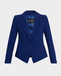 Single-Button Cutaway Blazer