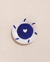 Emoi Emoi - L'assiette à dessert cœur - Taille Unique - Blanc