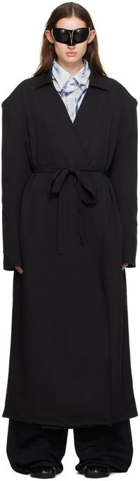 ABRA Black Open Coat