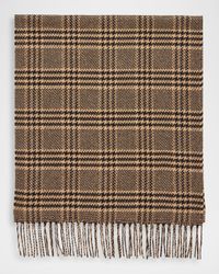 Prince of Wales Silk Cashmere Scarf