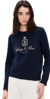 Sporty & Rich Vendome Knitted Sweater Dark Navy M