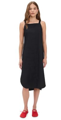 Lee Mathews Poplin Cami Dress Black 2