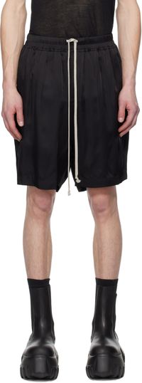 Rick Owens Black Hollywood Boxers Shorts