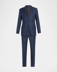 Men's Modern Fit Sharkskin Suit
