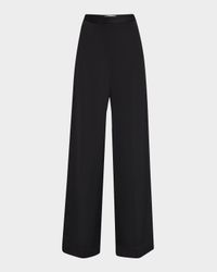 Jones Wide-Leg Viscose Twill Trousers