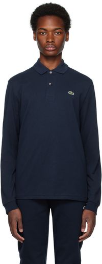 Lacoste Navy Original Long Sleeve Polo