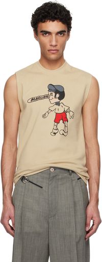 Magliano Beige Mascotte Tank Top