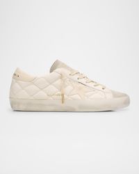 Super-Star Pearly Quilted Leather Low-Top Sneakers