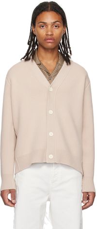 Lanvin Beige Button Cardigan