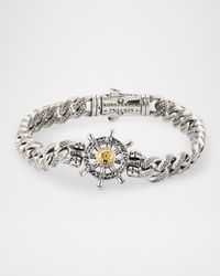 Men's Hydra Sterling Silver and 18K Gold Bracelet