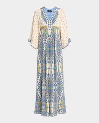 Paisley Silk Maxi Dress