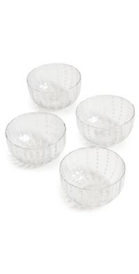 Zafferano Perle Small Bowl Set of 4 Clear One Size