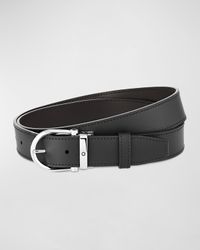 Men's Leather Buckle Belt