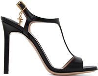 TOM FORD Black T-Strap Heeled Sandals