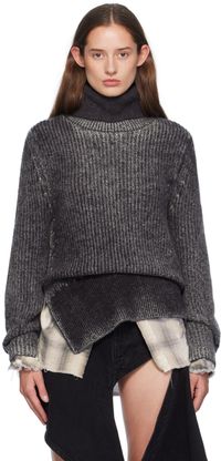 Acne Studios Gray Wool Turtleneck