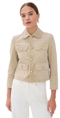Nili Lotan Chamonix Corduroy Jacket Limestone S