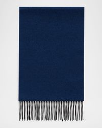 Men's Mirror Silk and Cashmere Double-Faced Scarf