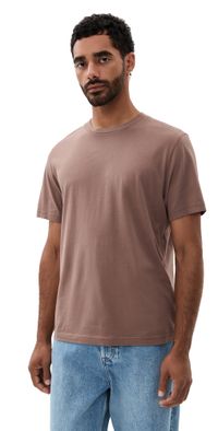 FRAME Light Cotton Tee Mauve M