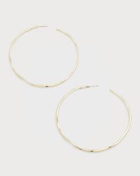 Classico Squiggle Hoops in 18K Gold