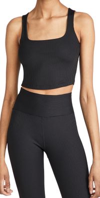 Year of Ours Ribbed Active Bra Black M