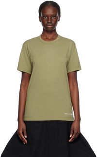 Comme des Garçons Shirt Khaki Printed T-Shirt