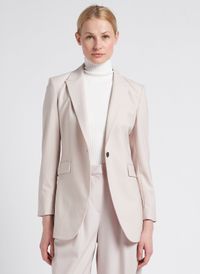 Theory - Veste col tailleur en laine mélangée - Taille 6 - Beige