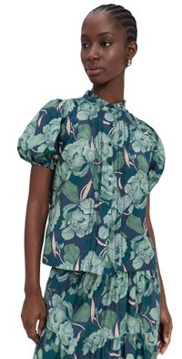 Birds of Paradis Mira Blouse Hushed Shadow S