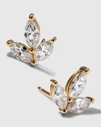 18K Yellow Gold Amelia Diamond Earrings