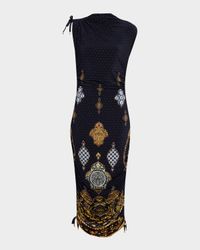 The Imperial Gate Asymmetric Ruched Jersey Dress