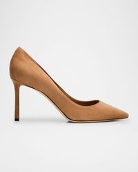 85mm Romy Suede Pumps