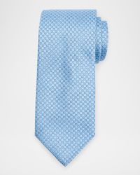 Men's Micro-Geometric Silk Tie