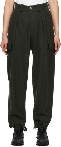 HYEIN SEO Khaki Military Wool Trousers