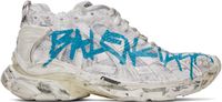 Balenciaga Off-White Runner Graffiti Sneakers