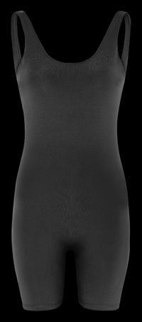 Girlfriend Collective - Combishort moulante à encolure ronde - Taille 4XL - Noir