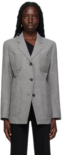 TOTEME Gray Notched Lapel Blazer