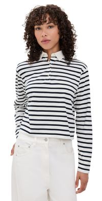 KULE The Lexie Top Cream/Navy XXL