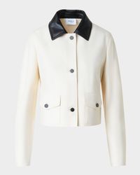 Felted Wool-Blend Short Jacket