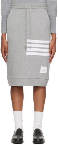 Thom Browne Jupe grise à quatre rayures