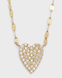 14K Gold Flawless Small Diamond Heart Pendant Necklace