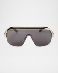 Men's King Acetate and Metal Shield Sunglasses